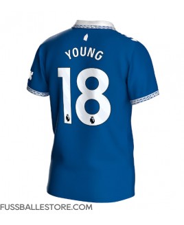 Günstige Everton Ashley Young #18 Heimtrikot 2023-24 Kurzarm